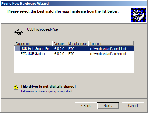 XP Select Driver XP Select Driver